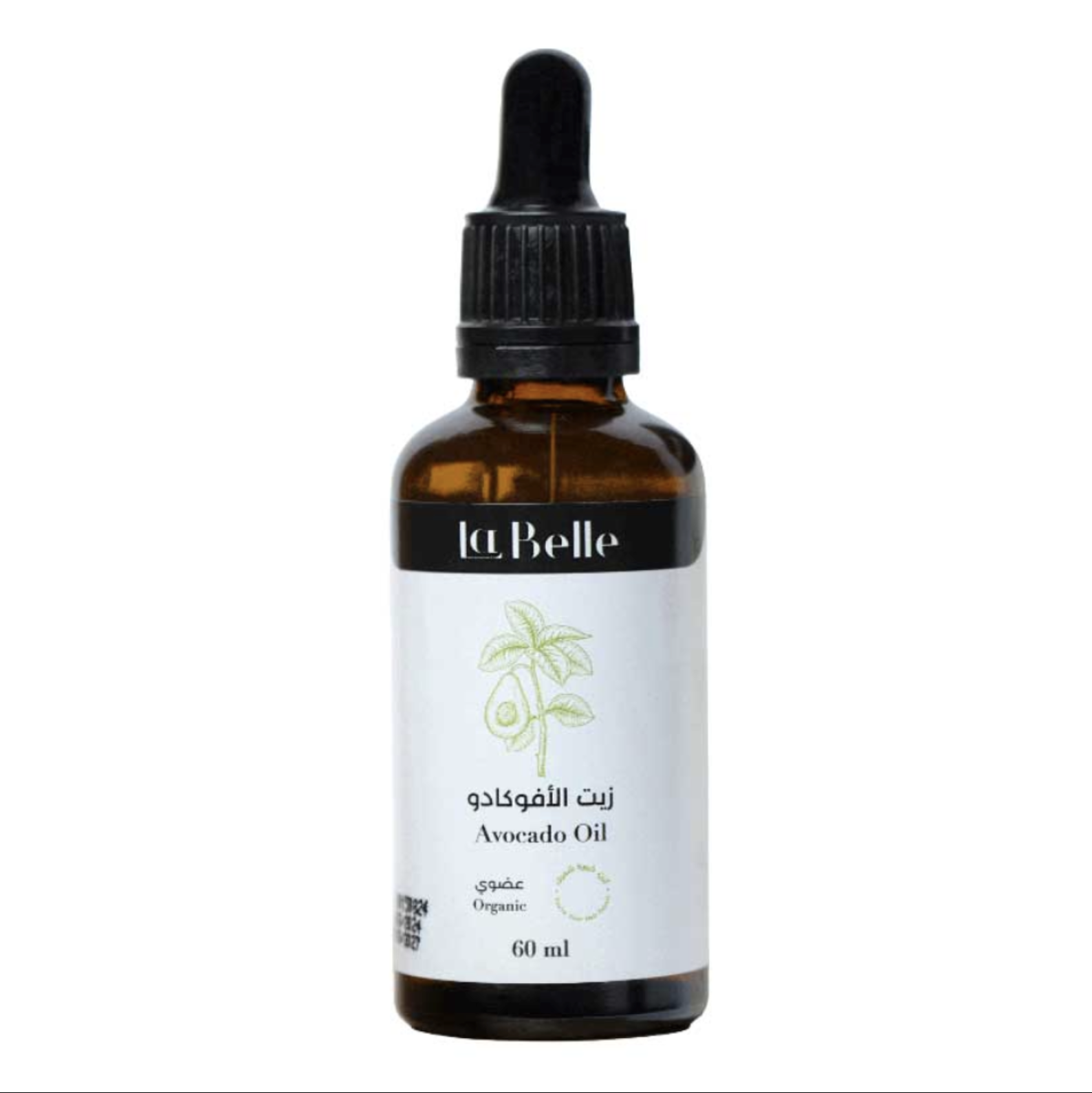 La Belle, Avocado Oil, Rich hydration oil for dry skin and hair nourishment, 60 ml